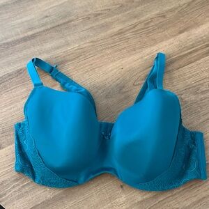 Cacique 40DD bra teal lace